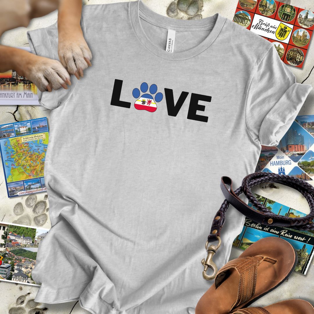 Love Pfote - Mecklenburg-Vorpommern - T-Shirt Unisex Slim Fit