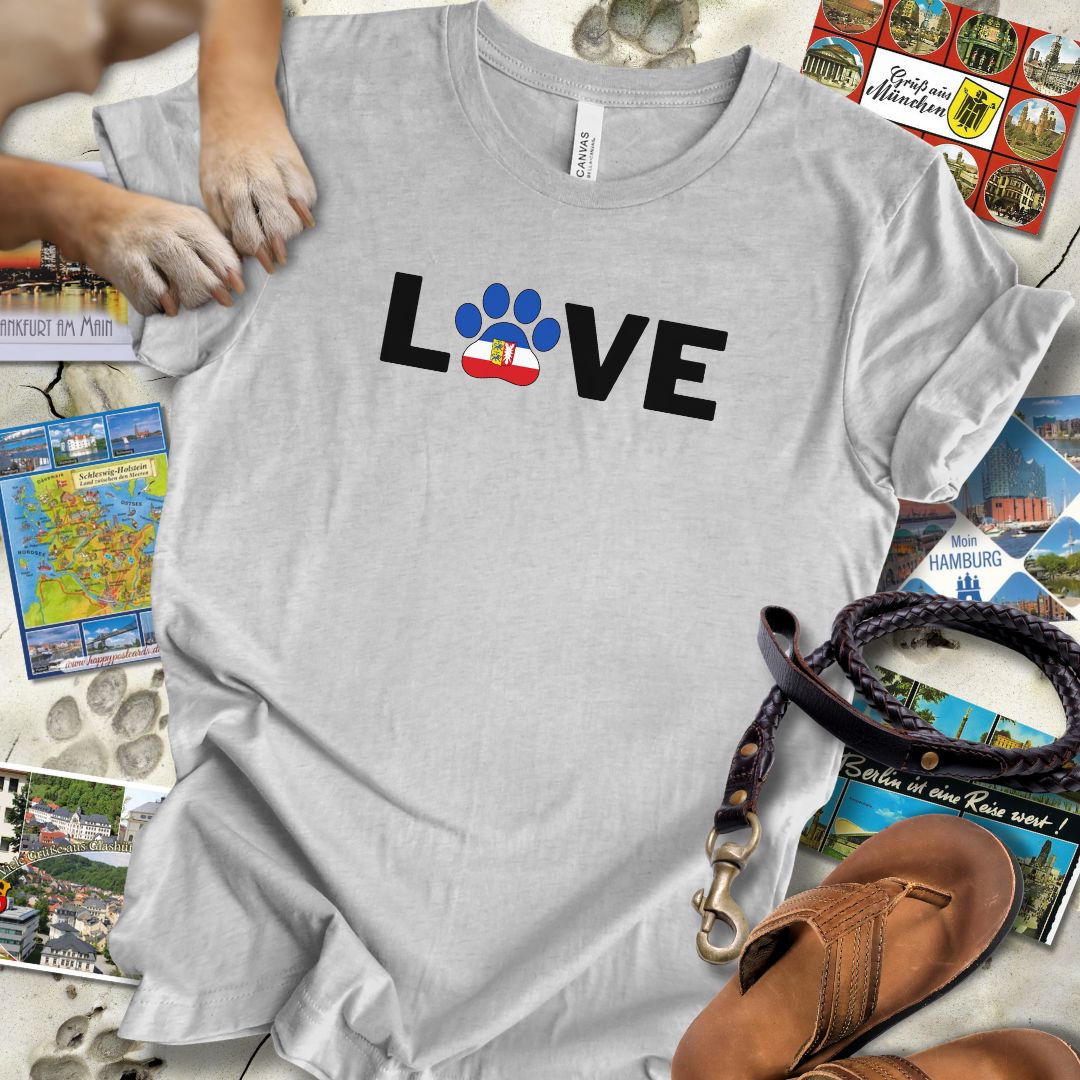 Love Pfote - Schleswig-Holstein - T-Shirt Unisex Slim Fit