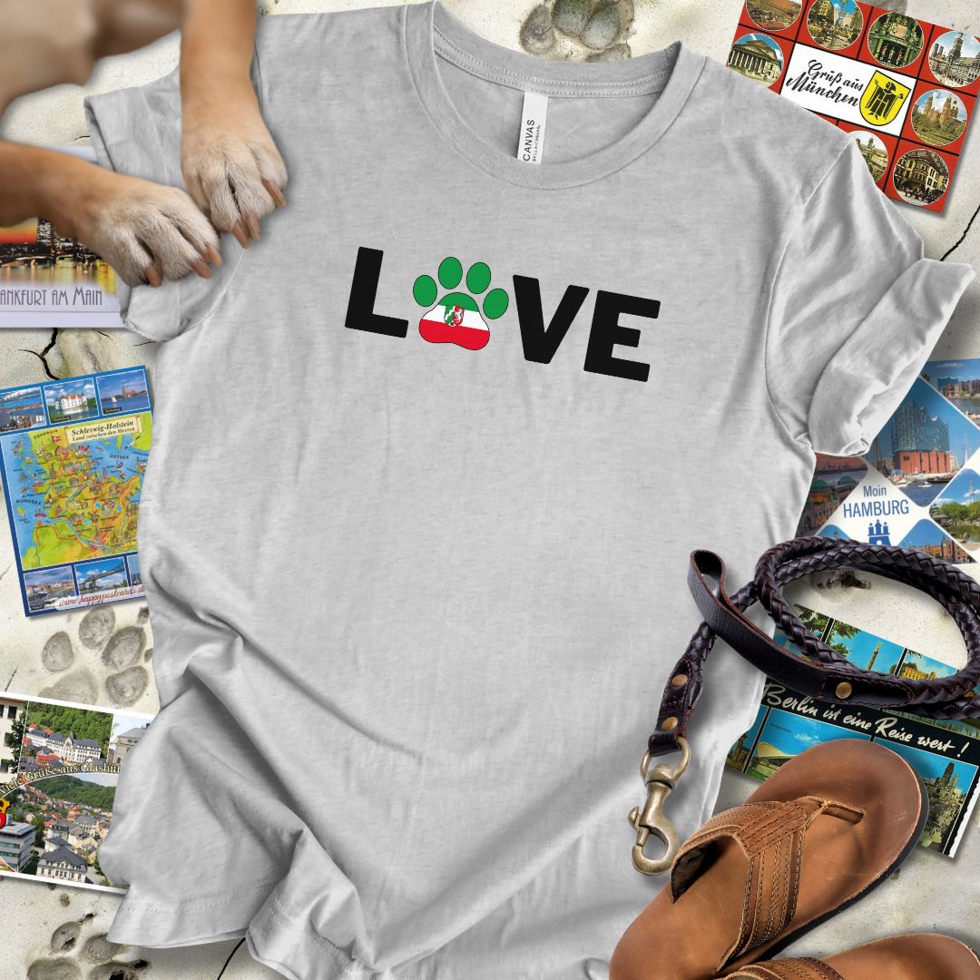 Love Pfote - Nordrhein-Westfalen - T-Shirt Unisex Slim Fit