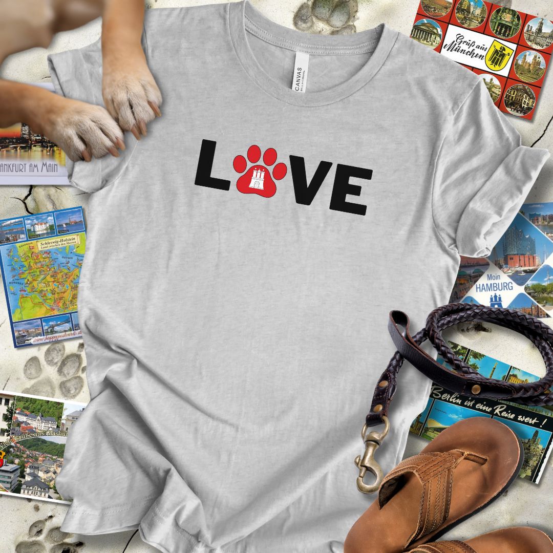 Love Pfote - Hamburg - T-Shirt Unisex Slim Fit