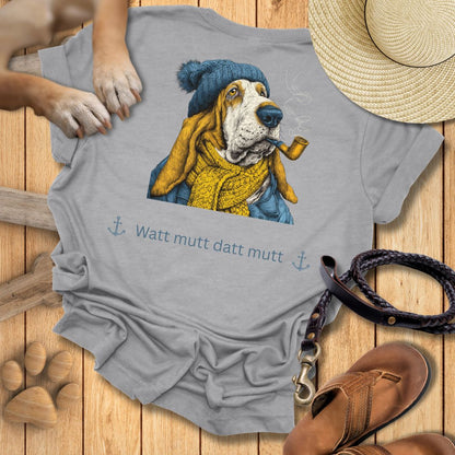 Watt mutt datt mutt - Beidseitig bedrucktes T-Shirt Unisex Slim Fit