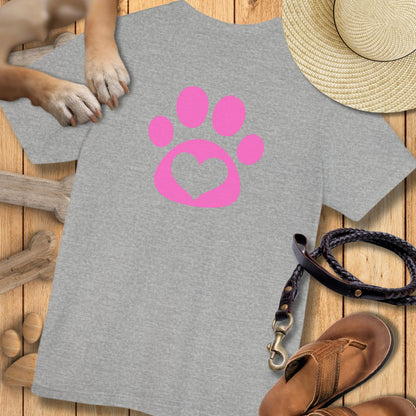 Love in Pink - Nur Hinten - T-Shirt Unisex Modern Fit - Weich & Leicht