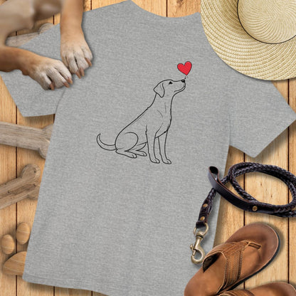 Herzenshunde - Ridgeback - Vorne & Hinten - T-Shirt Unisex Modern Fit - Weich & Leicht