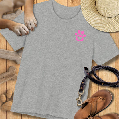 Love in Pink - Vorne & Hinten - T-Shirt Unisex Modern Fit Premium Qualität
