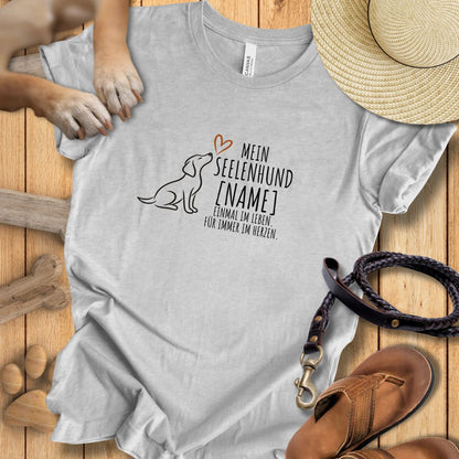 Mein Seelenhund Personalisierbar - T-Shirt Unisex Modern Fit - Weich & Leicht