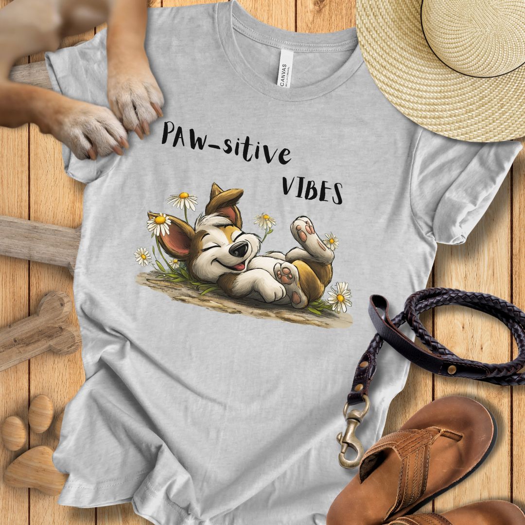 Paw-sitive Vibes - T-Shirt Unisex Slim Fit