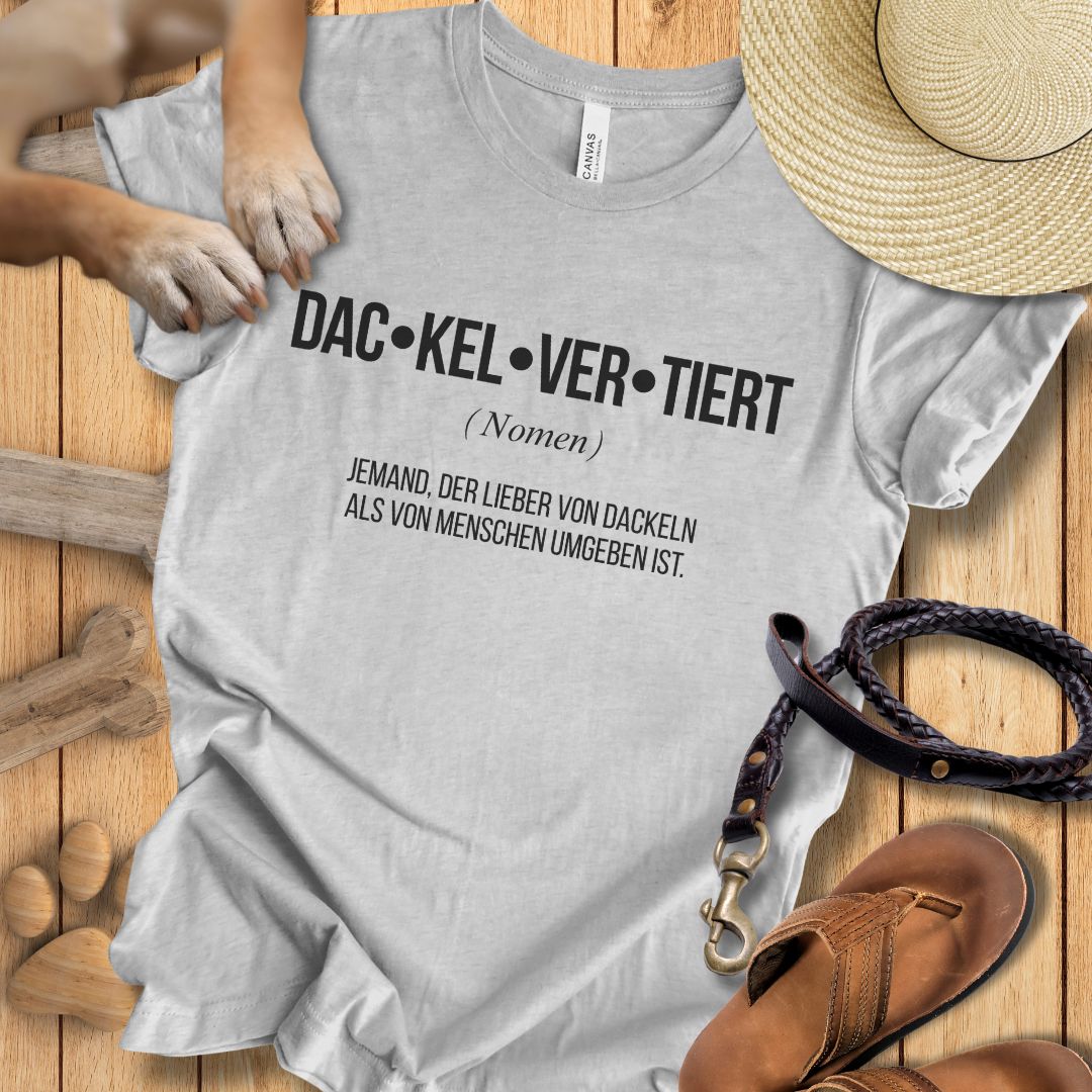 Dac-kel-ver-tiert - Dackel - T-Shirt Unisex Modern Fit - Weich & Leicht