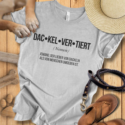 Dac-kel-ver-tiert - Dackel - T-Shirt Unisex Modern Fit - Weich & Leicht