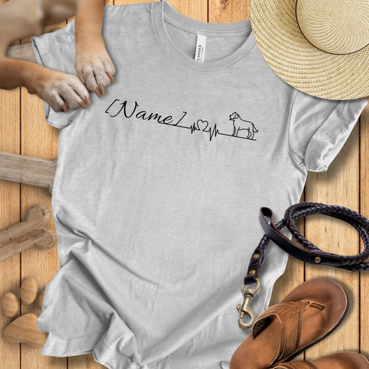 Herzlinie Personalisierbar - T-Shirt Unisex Modern Fit - Weich & Leicht