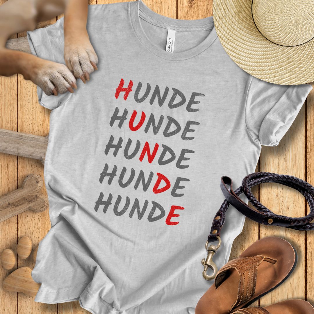 HUNDE Reihenweise - T-Shirt Unisex Modern Fit - Weich & Leicht