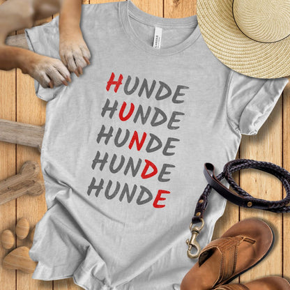 HUNDE Reihenweise - T-Shirt Unisex Modern Fit - Weich & Leicht