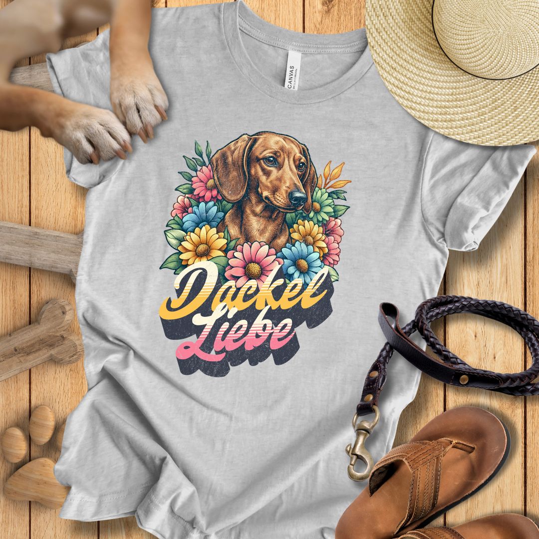 Dackel Liebe Retro - T-Shirt Unisex Modern Fit - Weich & Leicht