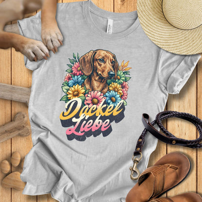 Dackel Liebe Retro - T-Shirt Unisex Modern Fit - Weich & Leicht
