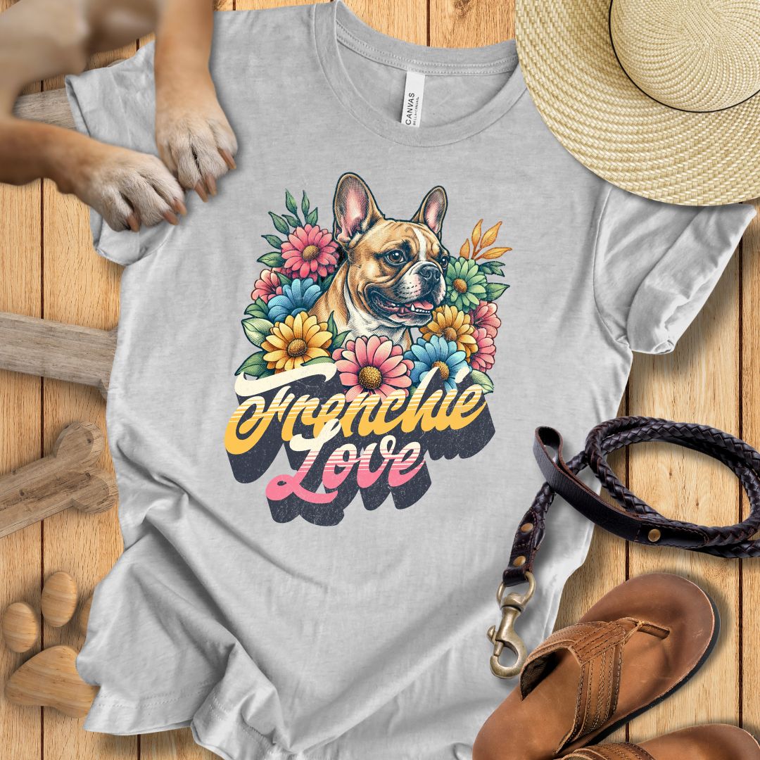 Frenchie Love - Französische Bulldogge - T-Shirt Unisex Modern Fit - Weich & Leicht