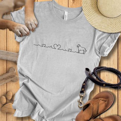 Herzlinie - T-Shirt Unisex Modern Fit - Weich & Leicht