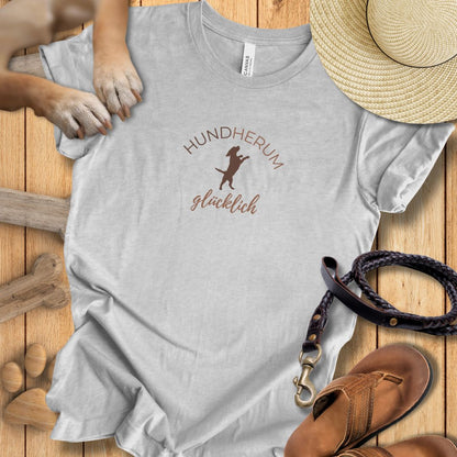Hundherum glücklich - T-Shirt Unisex Modern Fit - Weich & Leicht