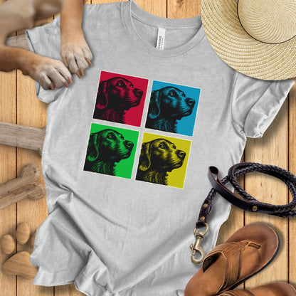 Pop Art Golden Retriever - T-Shirt Unisex Modern Fit - Weich & Leicht