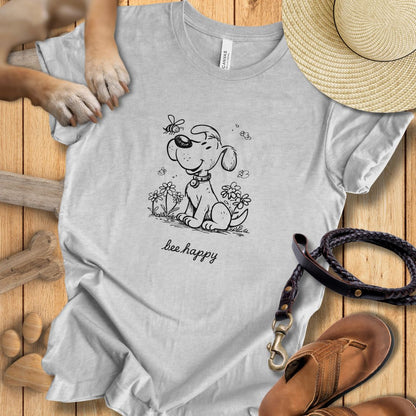 Bee happy - T-Shirt Damen Modern Fit - Weich & Leicht