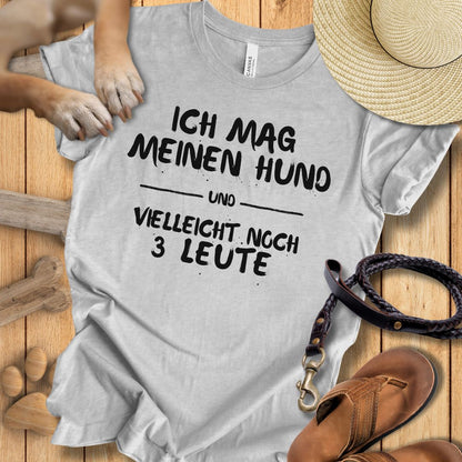 Ich mag meinen Hund - T-Shirt Unisex Modern Fit - Weich & Leicht