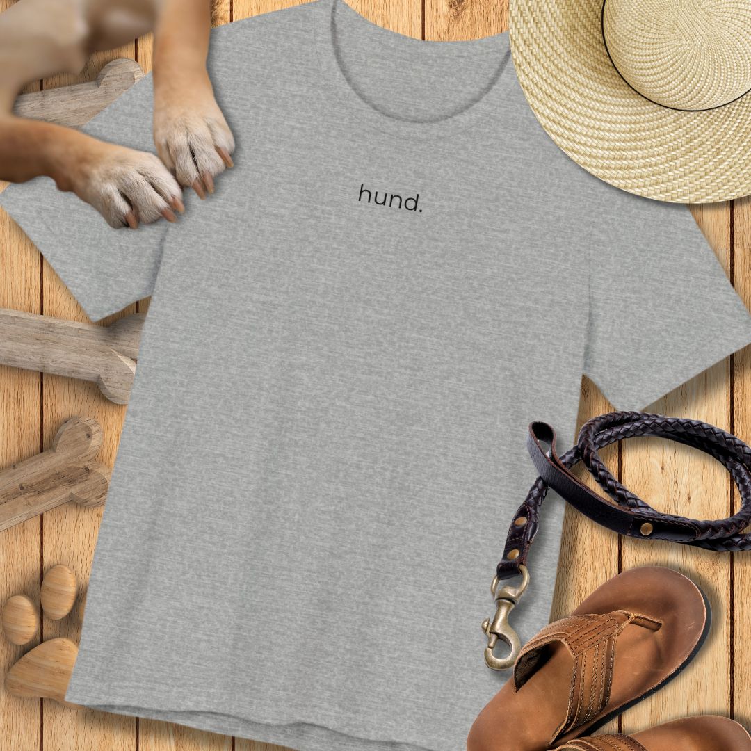 hund. - Vorne & hinten - T-Shirt Unisex Modern Fit - Weich & Leicht