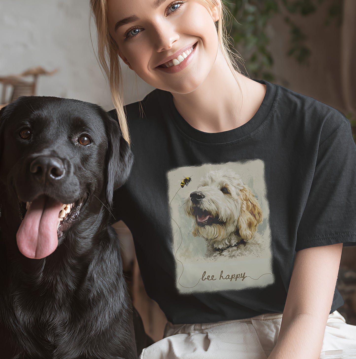 Bee Happy - Unisex T-Shirt Modern Fit - Weich & Leicht