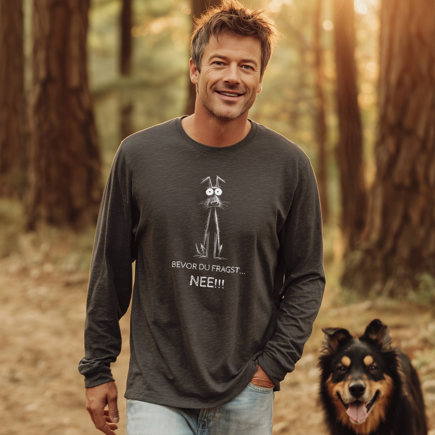 Bevor Du fragst - NEE - Unisex Longsleeve Classic Fit