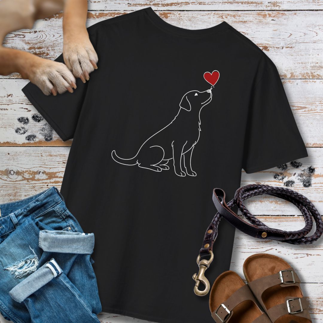 Herzenshunde - Labrador - Vorne & Hinten - T-Shirt Unisex Classic Fit - Bequemer Klassiker
