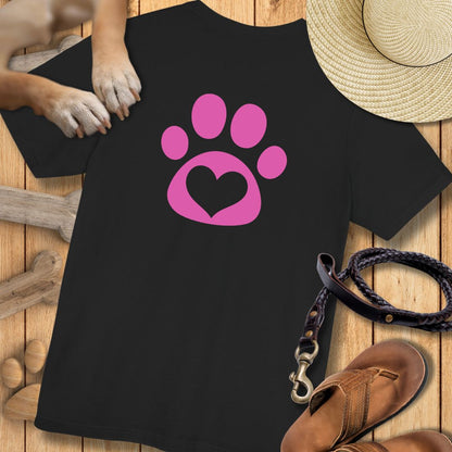 Love in Pink - Nur Hinten - T-Shirt Unisex Modern Fit - Weich & Leicht