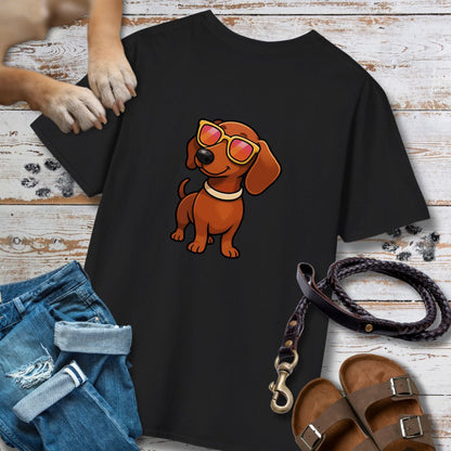 Cooler Dackel - Nur Hinten - T-Shirt Unisex Classic Fit - Bequemer Klassiker