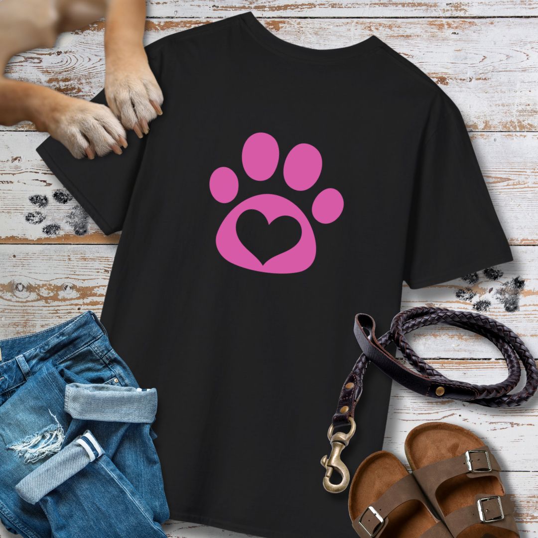 Love in Pink - Nur Hinten - T-Shirt Unisex Classic Fit - Bequemer Klassiker