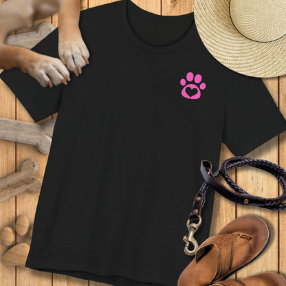 Love in Pink - Vorne & Hinten - T-Shirt Unisex Modern Fit Premium Qualität