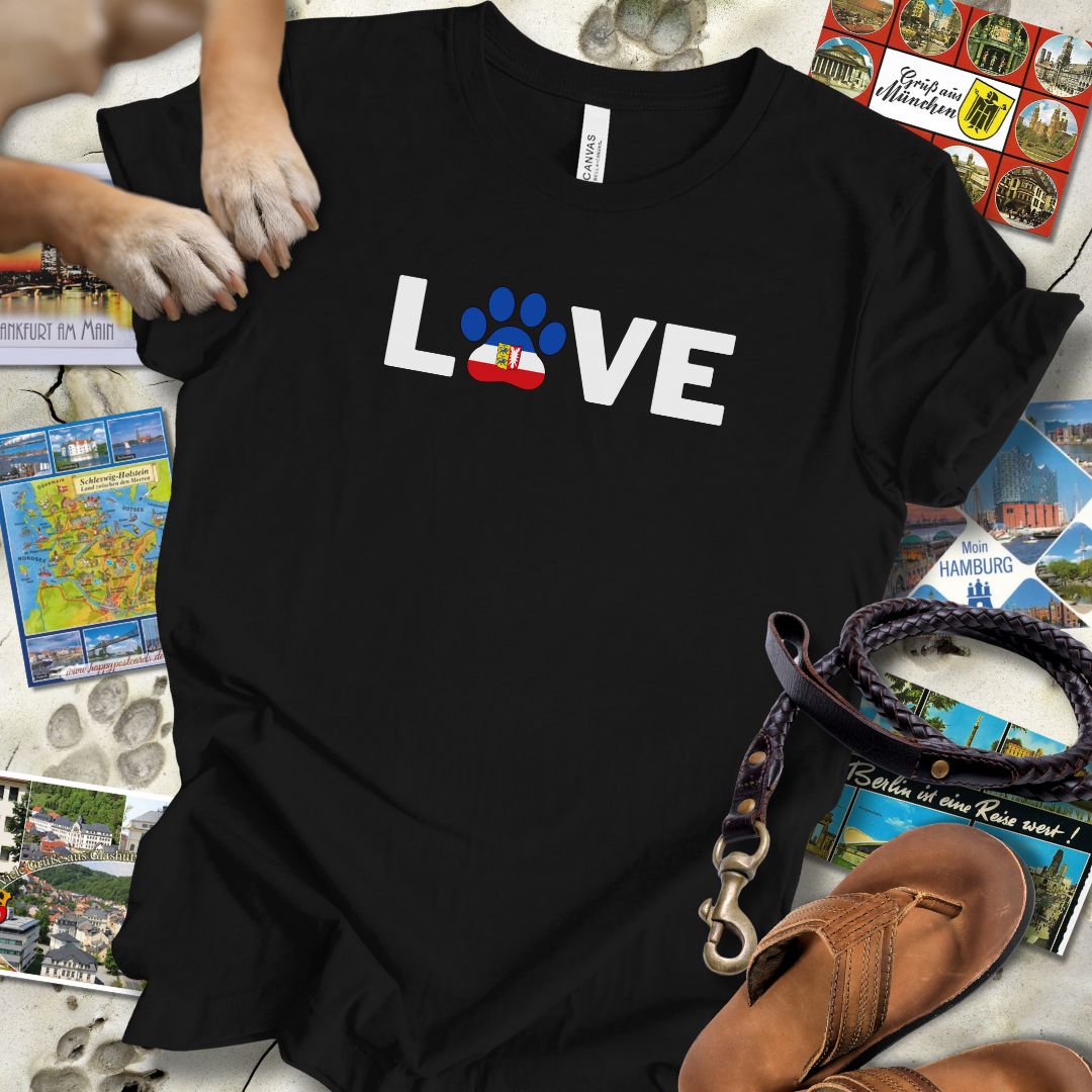 Love Pfote - Schleswig-Holstein - T-Shirt Unisex Slim Fit