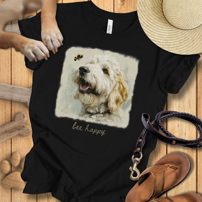 Bee Happy - T-Shirt Unisex Modern Fit - Weich & Leicht