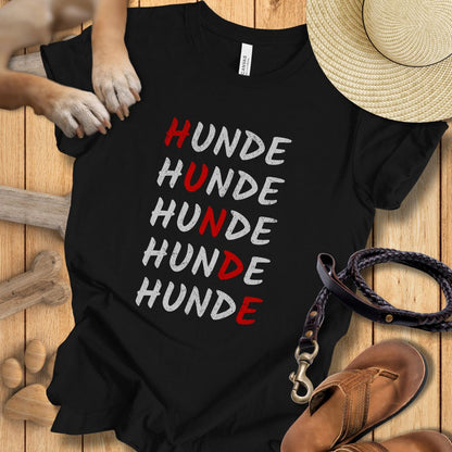 HUNDE Reihenweise - T-Shirt Unisex Modern Fit - Weich & Leicht