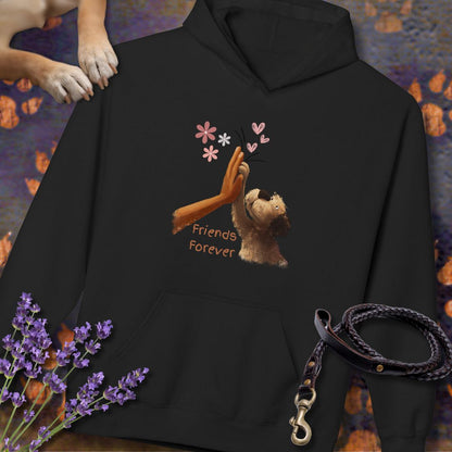 Friends forever High five - Unisex Modern Fit Hoodie für Hundefreunde