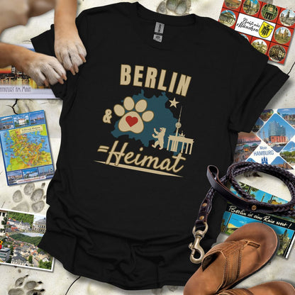 Berlin & Hund = Heimat - T-Shirt Unisex Classic Fit - Bequemer Klassiker