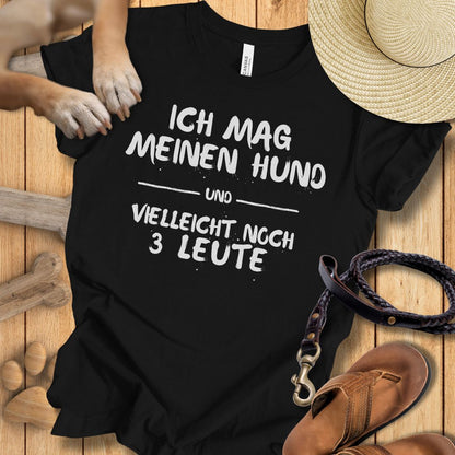 Ich mag meinen Hund - T-Shirt Unisex Modern Fit - Weich & Leicht
