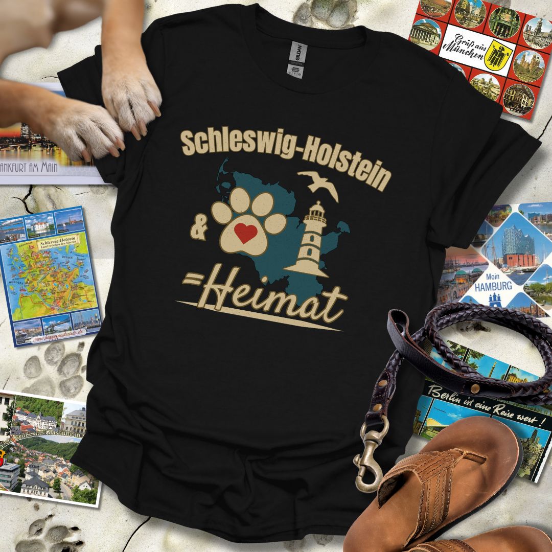 Schleswig-Holstein & Hund = Heimat - T-Shirt Unisex Classic Fit - Bequemer Klassiker