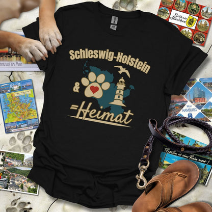 Schleswig-Holstein & Hund = Heimat - T-Shirt Unisex Classic Fit - Bequemer Klassiker