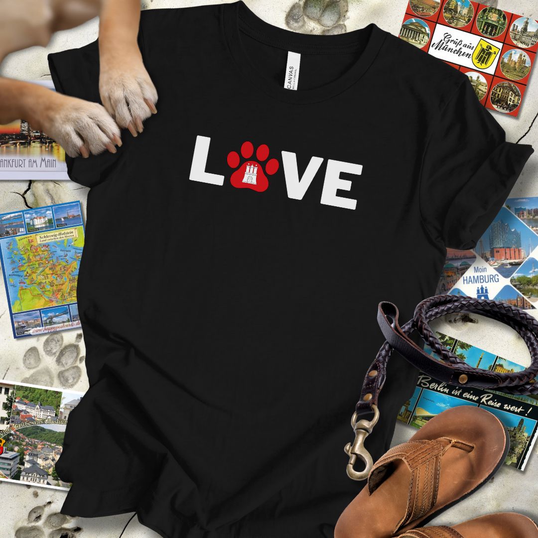 Love Pfote - Hamburg - T-Shirt Unisex Slim Fit