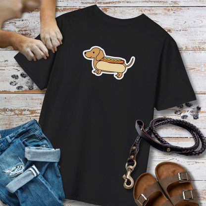 Hot Dog Dackel - Vorne & Hinten - T-Shirt Unisex Classic Fit - Bequemer Klassiker