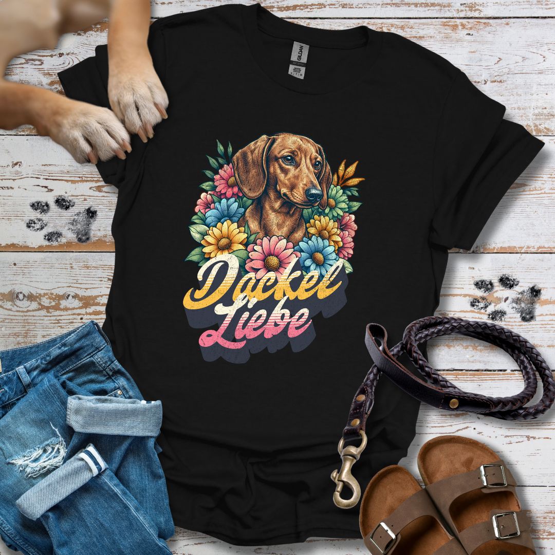Dackel Liebe Retro - T-Shirt Unisex Classic Fit - Bequemer Klassiker