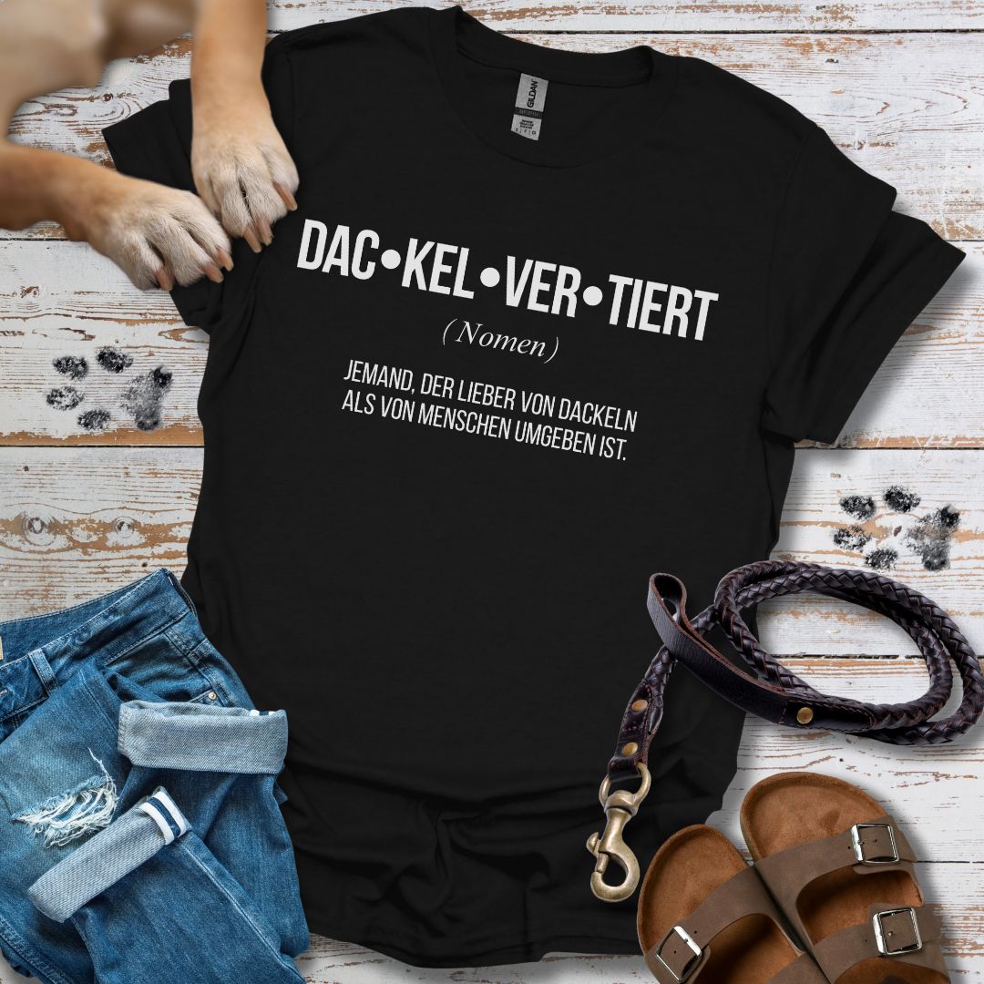 Dac-kel-ver-tiert - Dackel - T-Shirt Unisex Classic Fit - Bequemer Klassiker