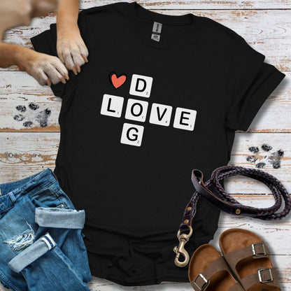 Scrabble Dog Love - T-Shirt Unisex Classic Fit - Bequemer Klassiker