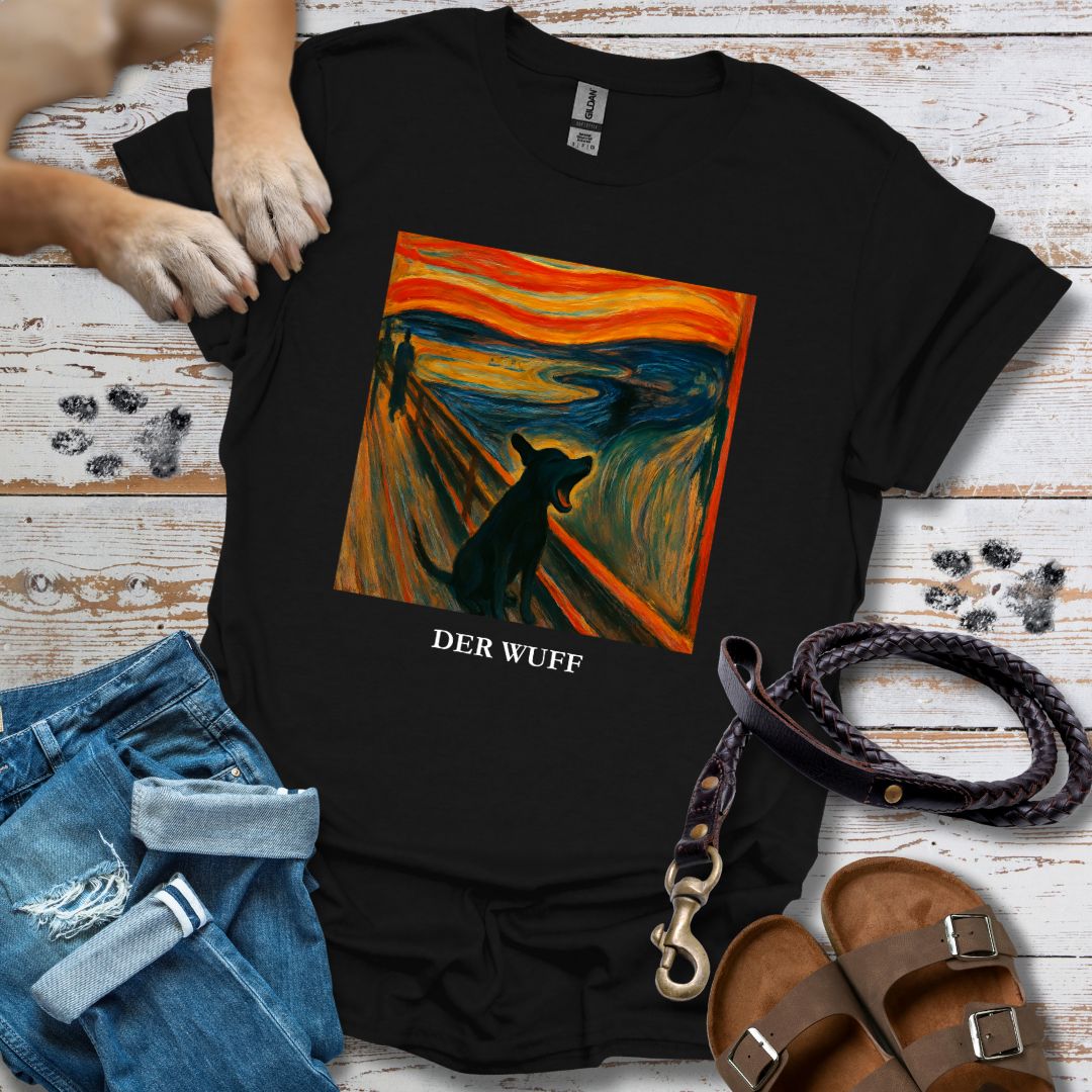 Der Wuff - Kunst & Hund - T-Shirt Unisex Classic Fit - Bequemer Klassiker