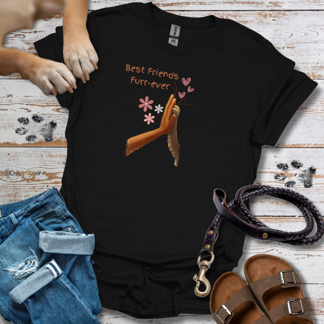 Best Friends Furr-ever - High Five - T-Shirt Unisex Relaxed Fit