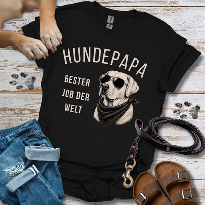 T-Shirt des Monats Mai "Bester Job der Welt: Hundepapa" - T-Shirt Unisex Classic Fit - Bequemer Klassiker