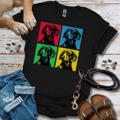 Pop Art Dackel - T-Shirt Unisex Classic Fit - Bequemer Klassiker