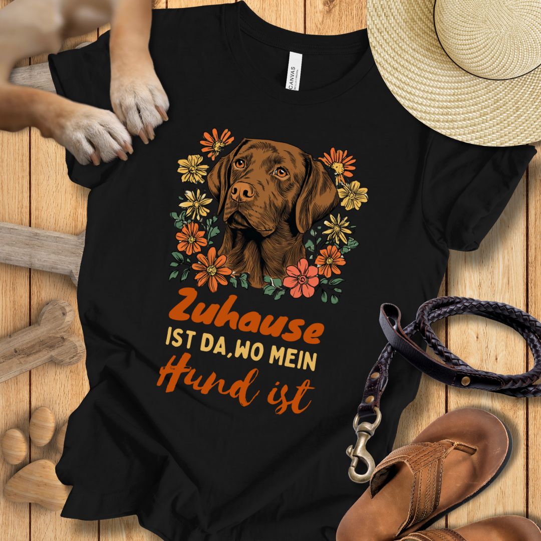 Zuhause ist da, wo mein Hund ist - Labrador - T-Shirt Unisex Slim Fit