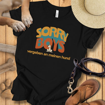 Sorry Boys - Vergeben an meinen Hund - T-Shirt Damen Modern Fit - Weich & Leicht